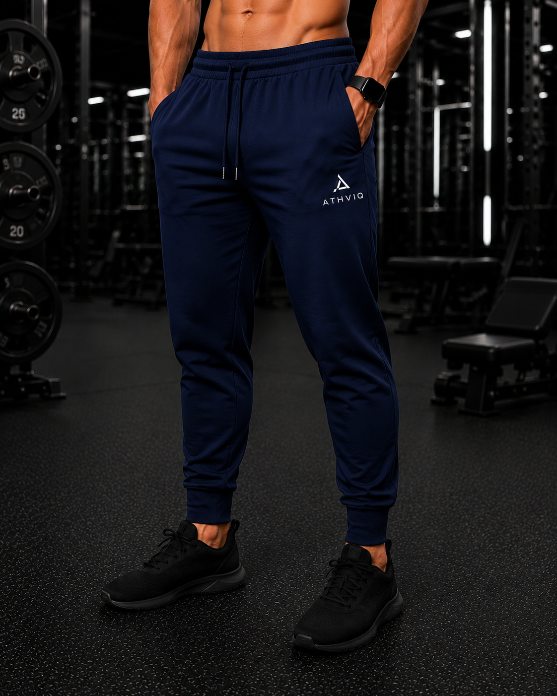 ATHVIQ Pro Joggers – Navy Blue
