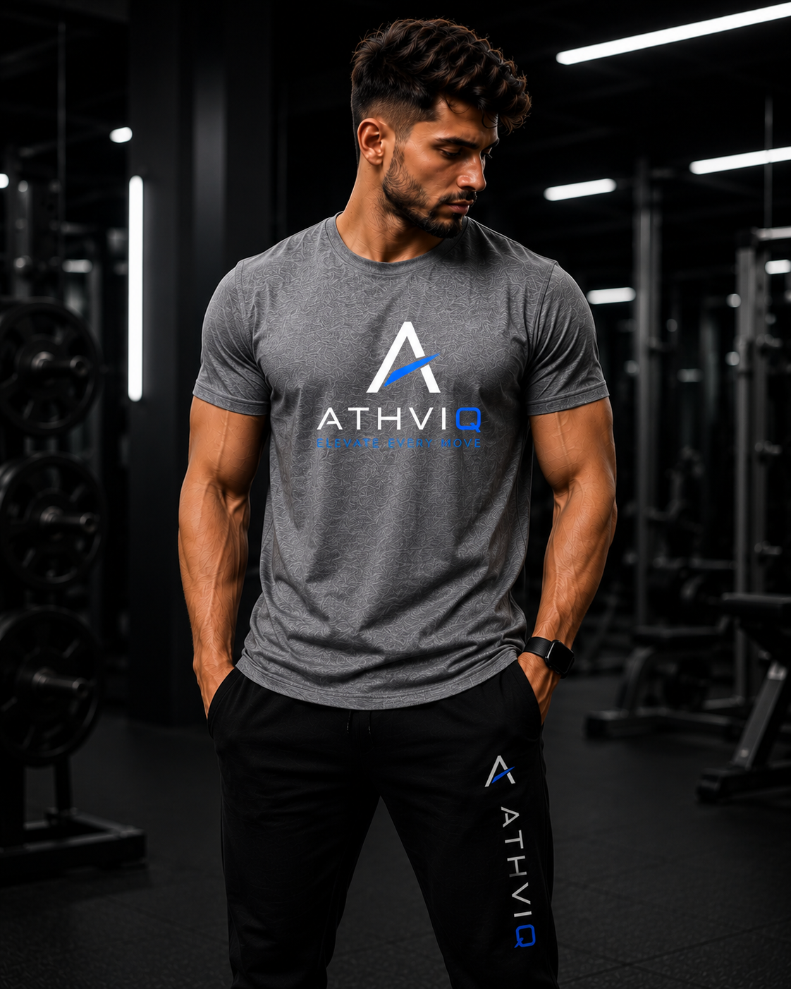 ATHVIQ Core Performance Tee – Grey